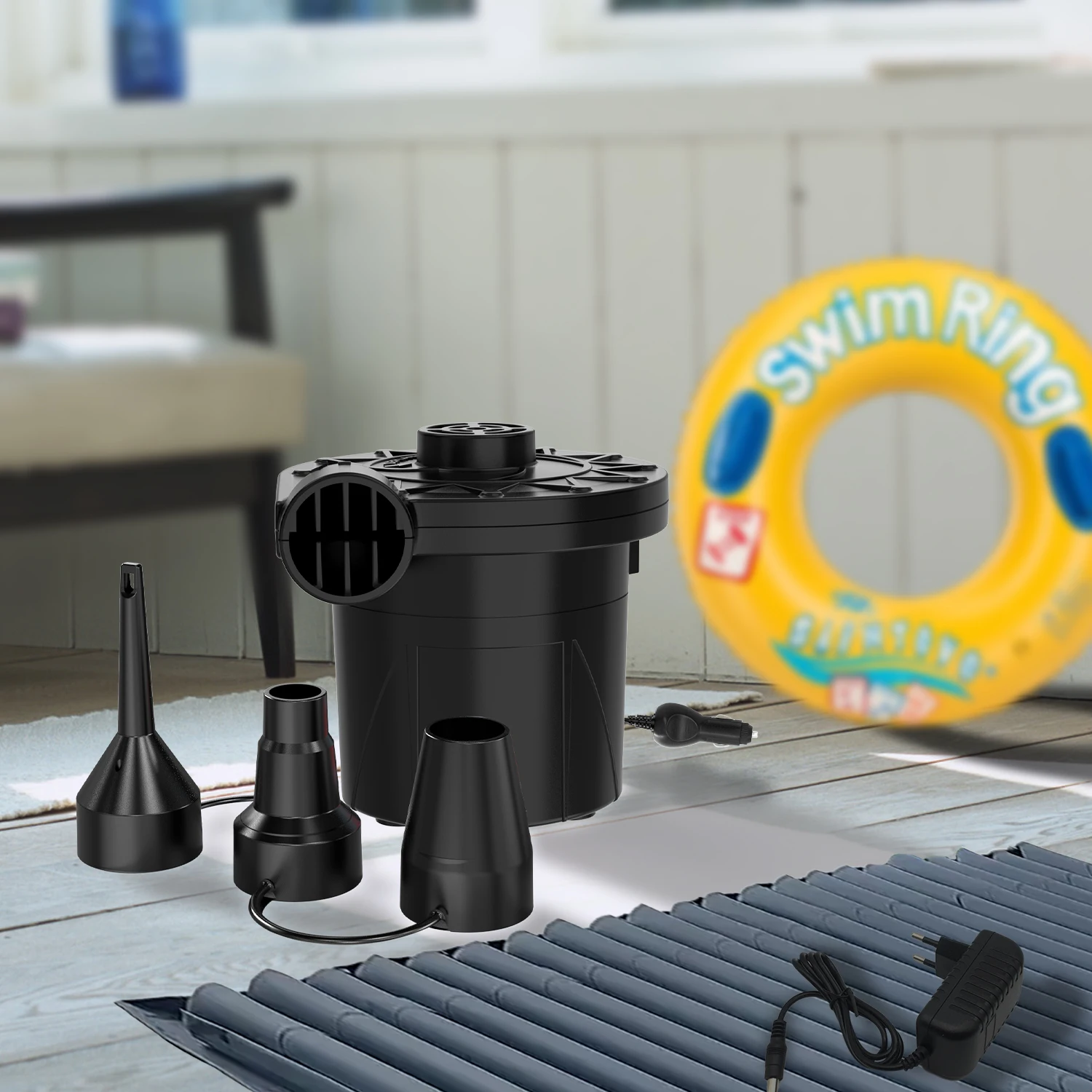 High quality 5200mA portable air compressor pump inflatable boat rechargeable air pump