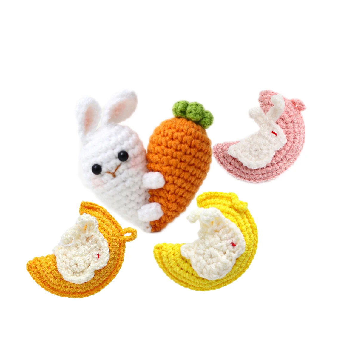 45 designs handmade crochet stuffed toys doll filled easter egg 2025 easter bunny plush for easter gift