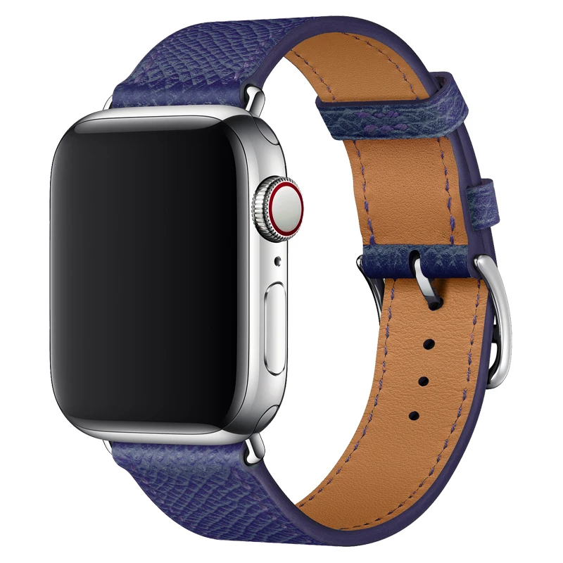 Ремешок из 2022 натуральной кожи и искусственной для Apple Watch новейший Двухслойный Кожаный ремешок 44 мм ремешки часов 20