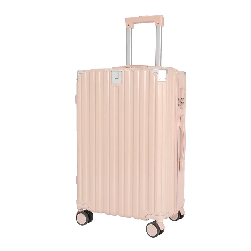 20 Inch Female Luggage Zipper Universal 24 Inch Male Student Trolley Case Spinner Waterproof Leather Password Box Travel