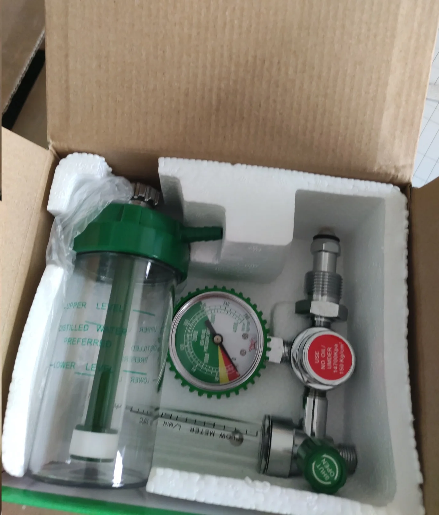 price oxygen flowmeter portable medical oxygen cylinder flow meter pressure regulator with tabung oksigen