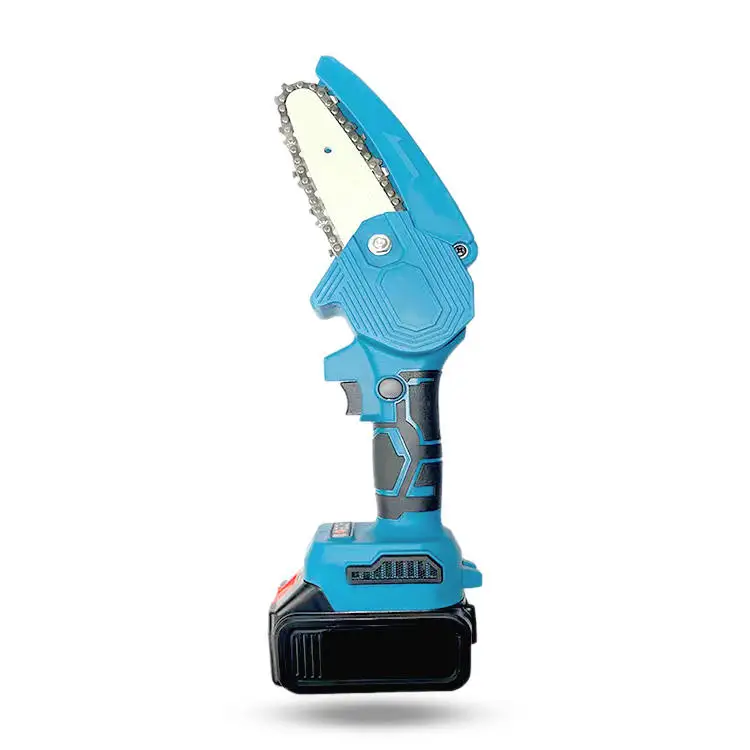 Portable 21V Electric Garden Tree Trimming Chain Saw Mini Chain Saw 4-inch Cordless Electric Chain Saw
