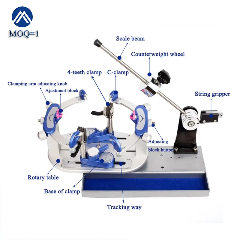 High quality tennis stringing machine badminton racket automatic stringing machine for tennis and badminton with clamps