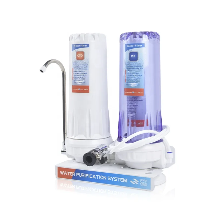 2 stage water filter countertop Water Filtration System