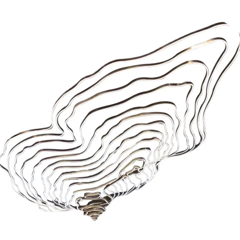 hot sale modern lighting chandeliers ceiling Stainless steel diy unique Ice Mountain hotel Custom project pendant light