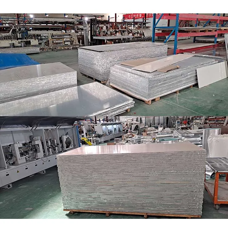Aluminum Honeycomb Sandwich Plate For Furniture Door , 5mm 9mm 18mm 20mm Aluminum Honeycomb Panel For All-aluminum Home Cabinets