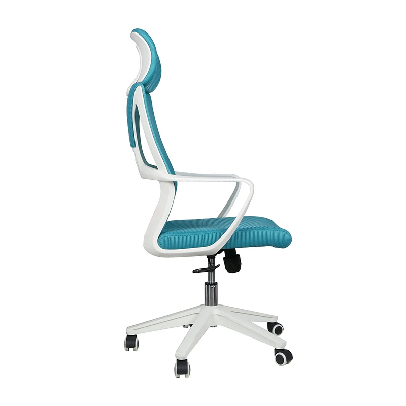 AODA оптовая продажа мебели белая рамка Синий сетчатый стул президент бабочка офисный стул с фиксированным подлокотником PP