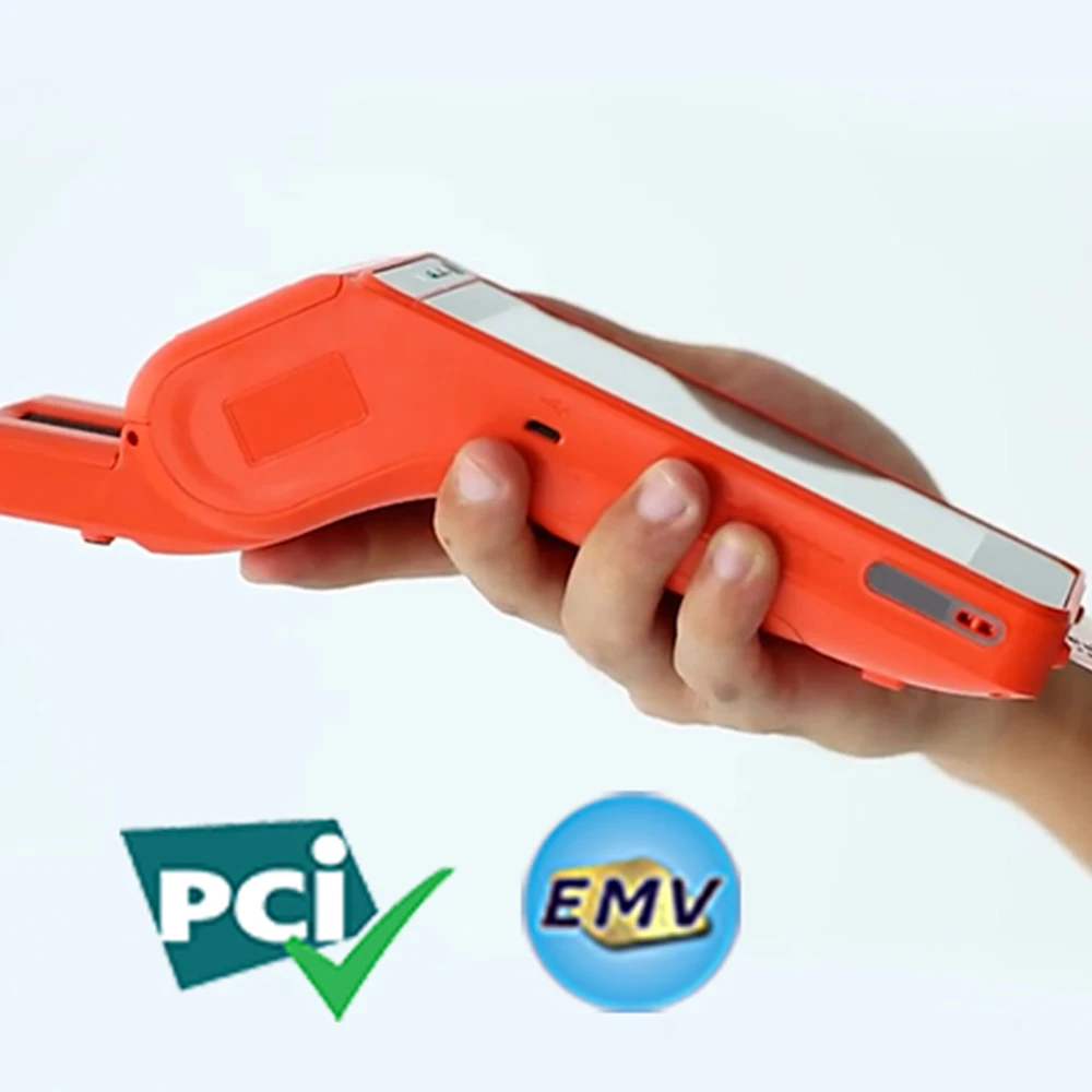 MSR/IC/NFC Qr Code Fingerprint Biometric Handheld Android POS Terminal