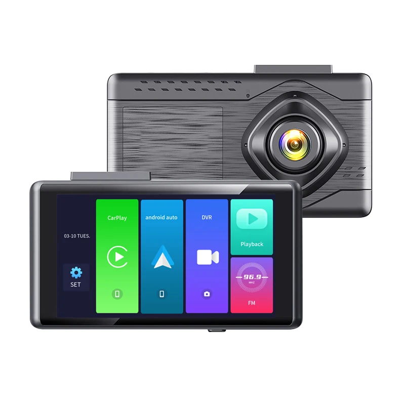 5G Carplay Global Network Android Auto GPS Navigation Dash Cam with Voice Control Siri Car Black Box