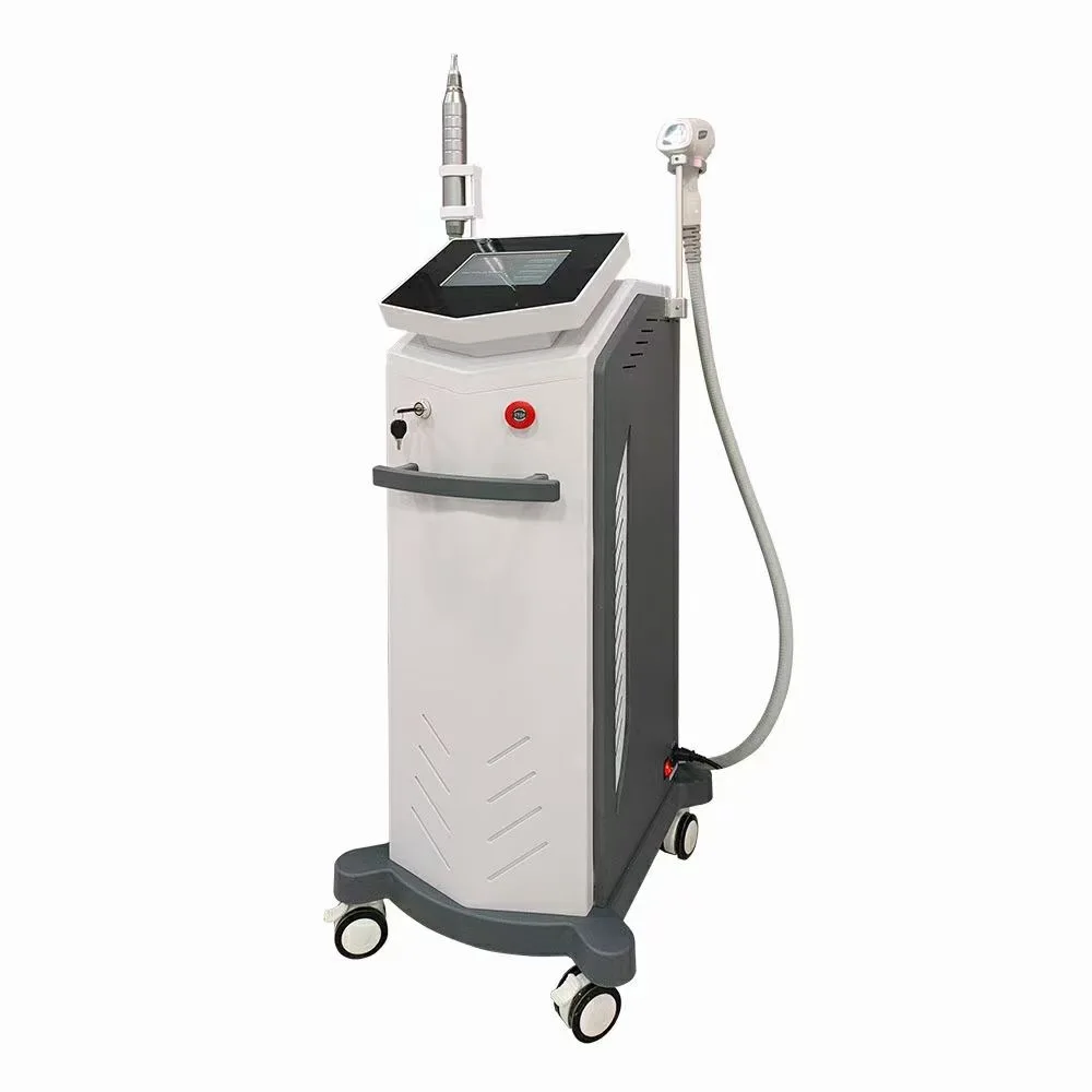 2in1 Pico Laser Plus Diode Picosecond Laser Tattoo Removal Q Switched Nd Yag Laser 755 808 1064nm Hair Removal