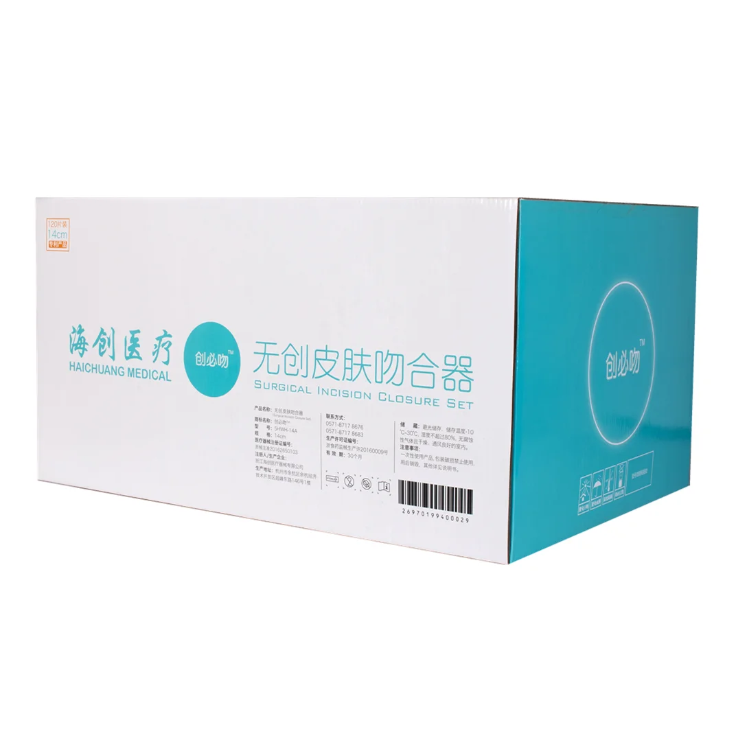 
Hai Chuang medical consumables Size for 14 cm European Standard Wholesale Zip Skin Wound Closure skin stapler 