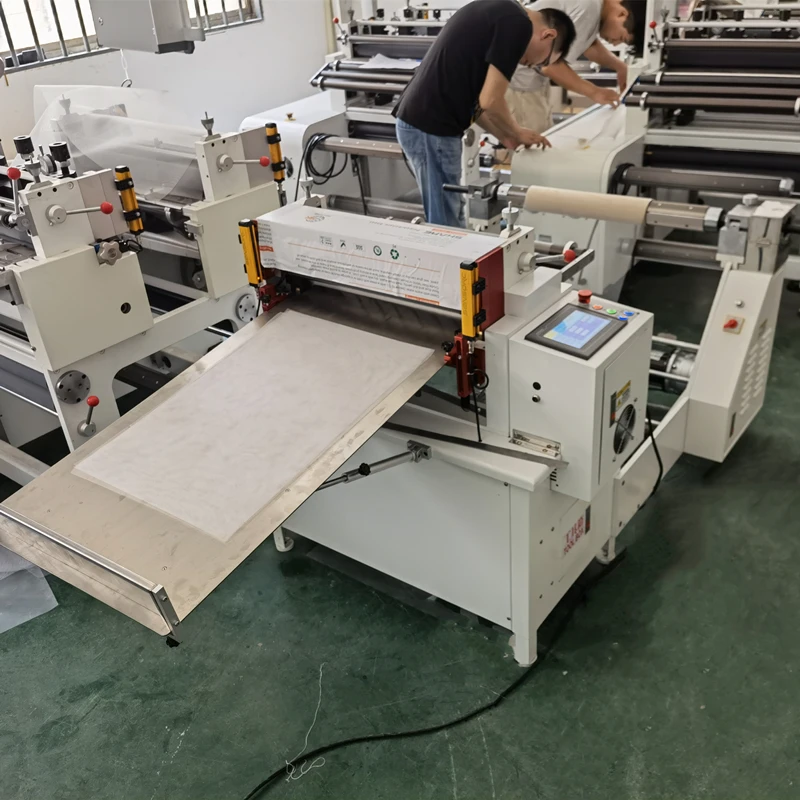 Polyester Material elastic Netting PP MESH cutting machine
