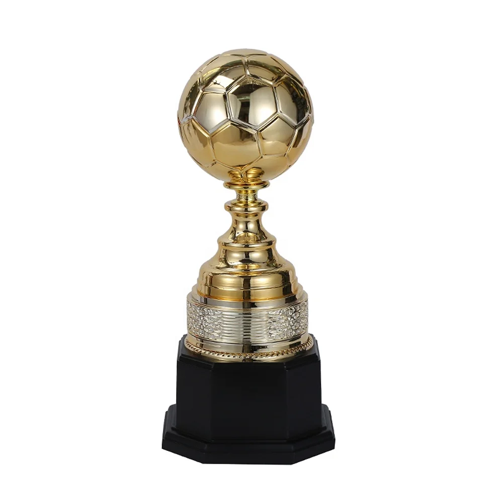 Yiwu Collection Professional Football Metal Trophy Cup Metal Trophy Cup And Medals Award Wholesale Soccer Trophy And Medal