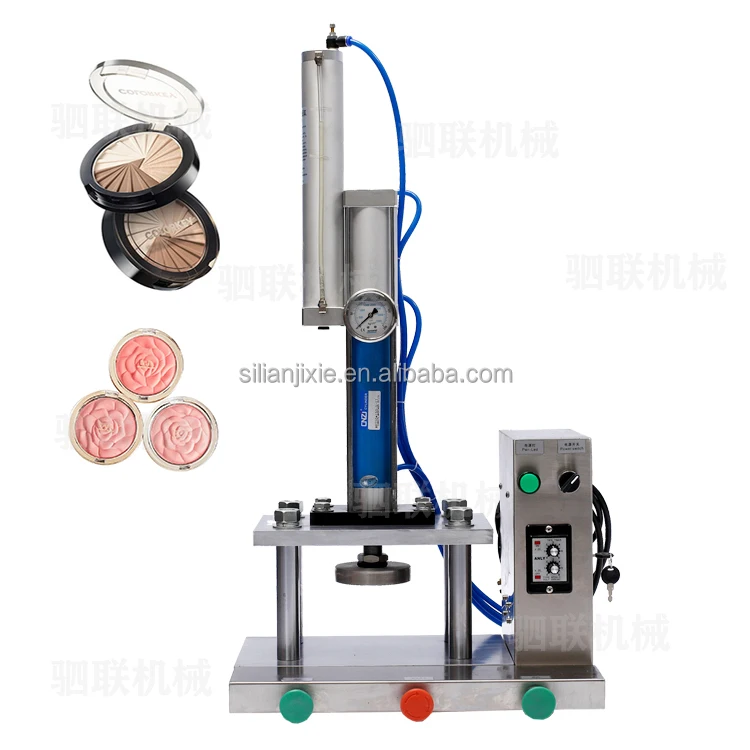 Laboratory Desktop small scale batch makeup powder pressing machine for face cake eyeshadow