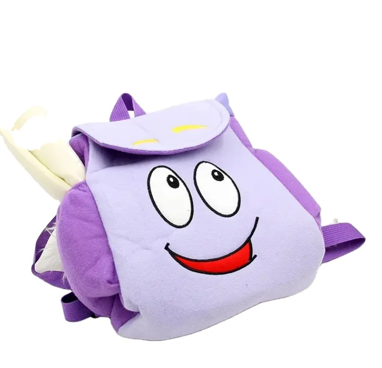 YUWEI Custom Cartoon Dora School Bag Anti-Theft Backpack with Girls Kindergarten Gift Cute Cartoon Schoolgirl Design