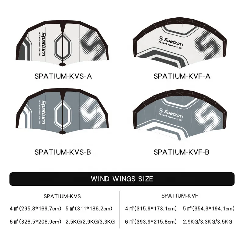 Favorite High Quality 3-Grid Dacron Material Surfing Wing Hydrofoil Board Inflatable Wing Foil Set For Sale