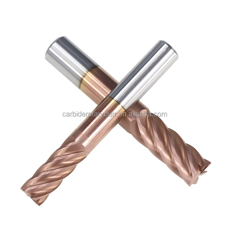100% New Raw Material Tungsten Carbide Milling Cutter 6 Flutes Cnc Router Bit Ticn Coating Hrc 55 End Mill 6/8/10/12mm End Mills