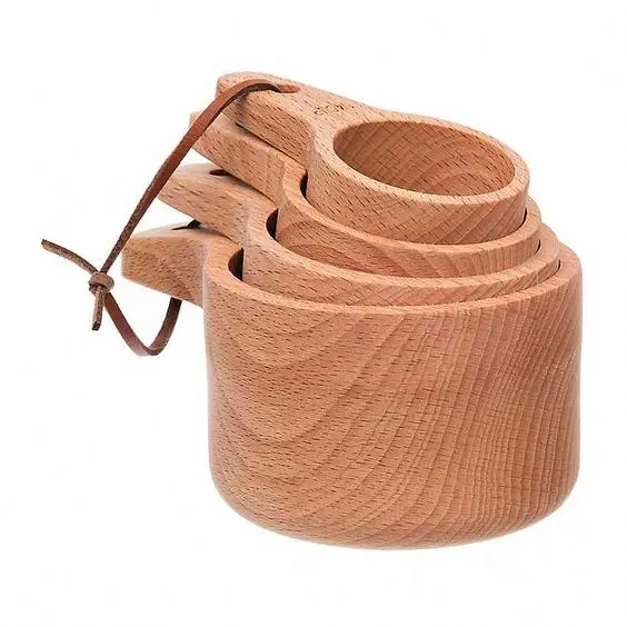 Cup outdoor round spoons tiny mini bowls scoops wood scoop bath spoon for milk powder wooden