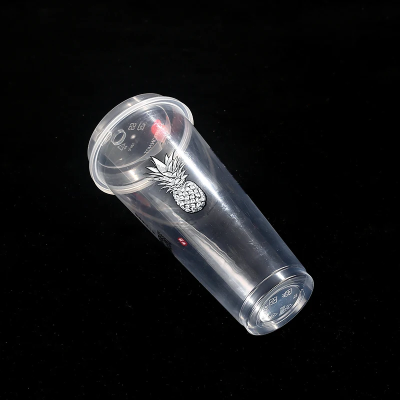 23oz 700ml custom disposable IML injection PP plastic boba tea cup plastic cup for milk tea