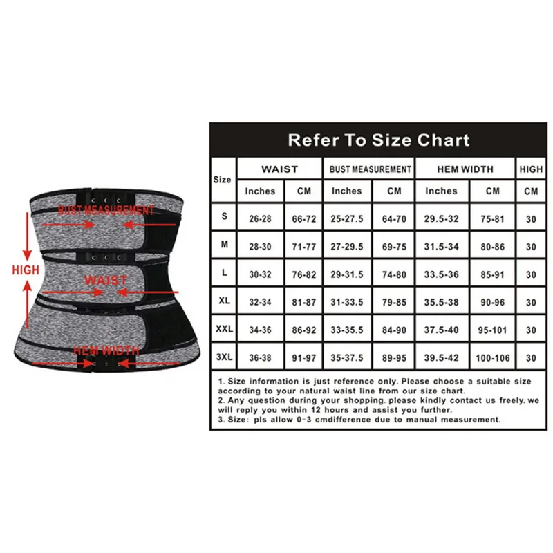
Men Slimming Belt Training Belly Sheath Corset Sweat Belt Fat Burning Body Shaper Weight Loss Belt 