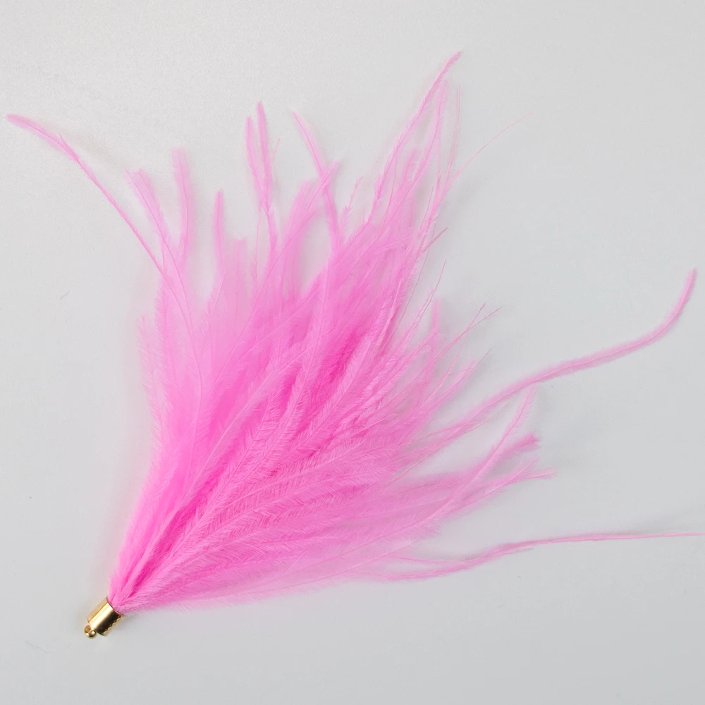 Strung Ostrich Feathers For Diy Crafts Clothes Accessories Handmade Feather Embroidery Ostrich Feather Tassel