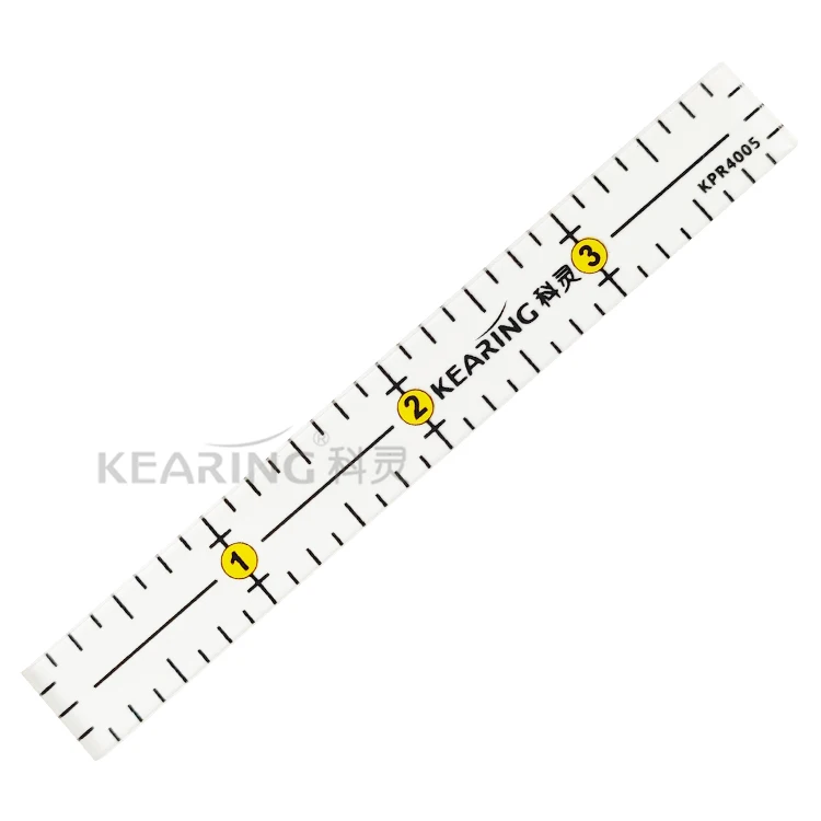 Линейка для квилтинга Kearing измеритель длины 4 дюйма нескользящая прозрачная креативная лоскутного шитья