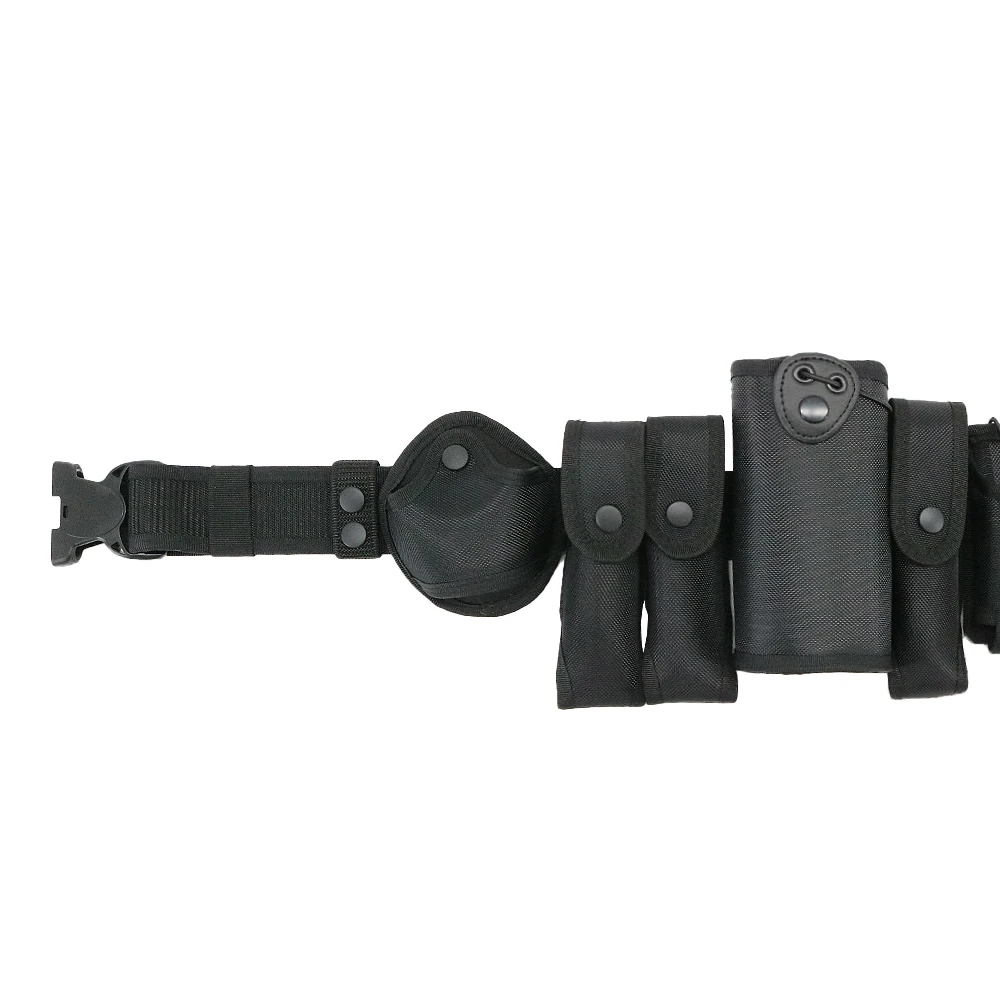 8 in 1 Tactical Security Duty Belts Multifunctional Gun Holster Flashlight Pouch Sets Utility Kit Duty Belt