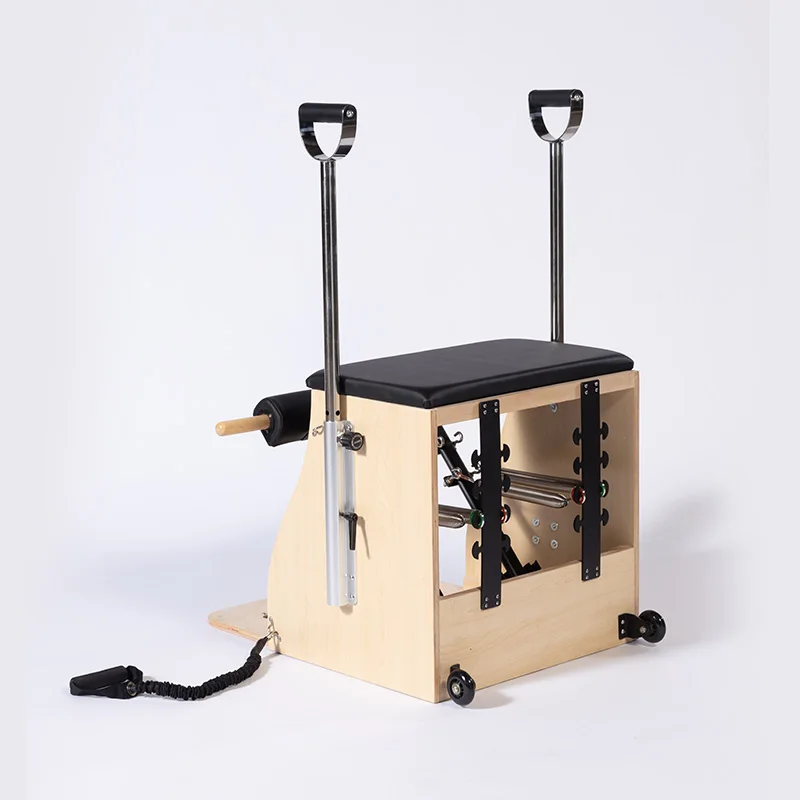 Commercial Home Stable Fitness Exo Maple Wood Exercise Combo Wunda Chair Pilates