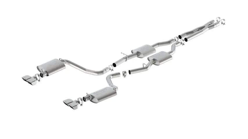 High performance titanium tailpipe exhaust system for Nissan 370Z