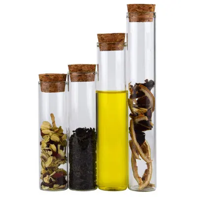 
Transparent High Borosilicate Glass Test Tube Bottle Reagent Bottle Chemical Glass With Cork 