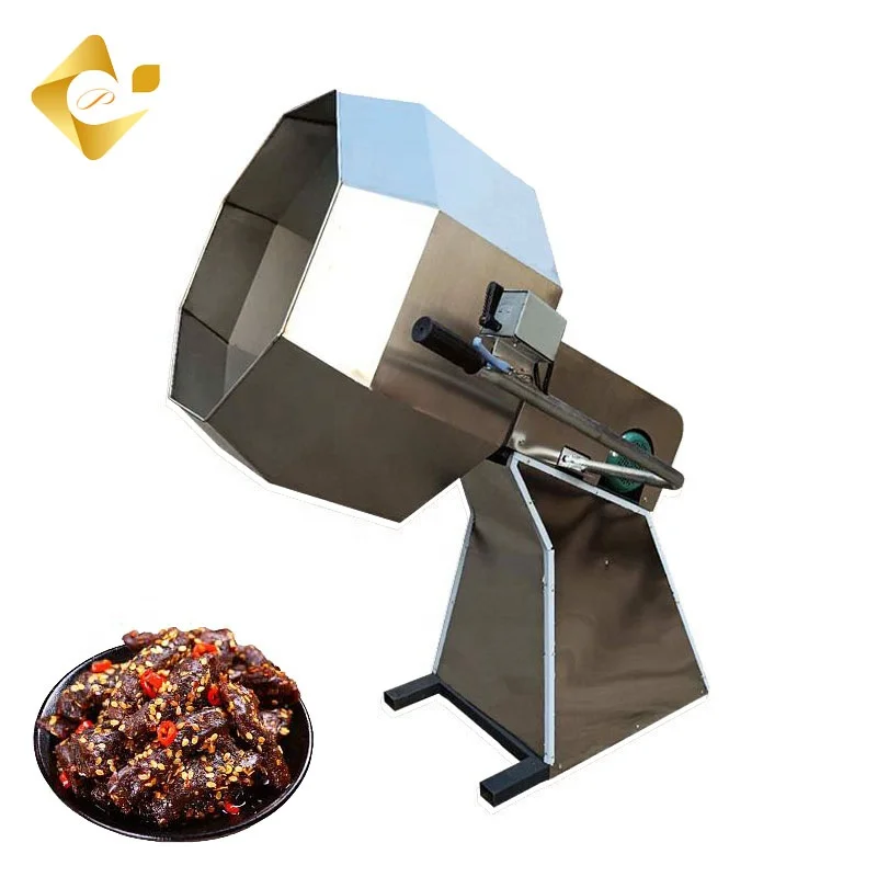 Big Capacity Octagon Seasoning Mixer / Snack Food Seasoning Machine / Potato Chips Flavoring Mixer Machine