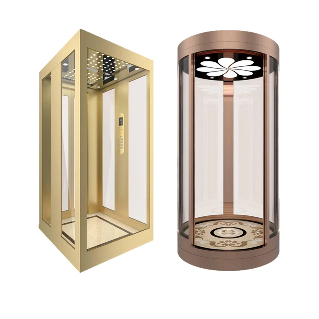 2-4 Floors Portable Home Lift Small Home Elevator Hydraulic Residential Stair Lift For Homes Villa