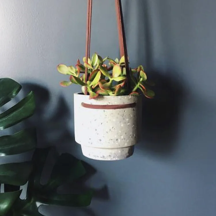 Hot selling home garden decoration terrazzo levitate hanging flower pot