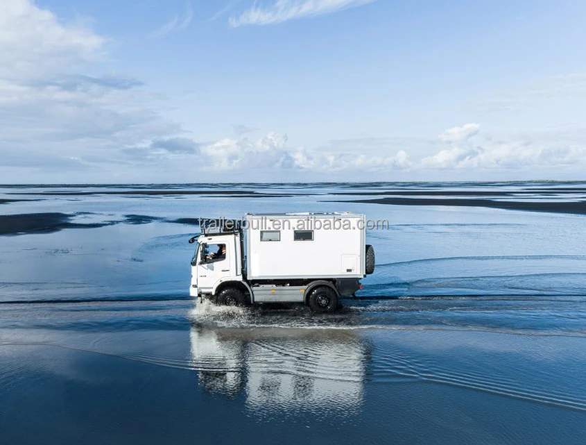 Customizable 13ft Square Expedition Motorhome Truck Camper Shell DIY overland and Road Traveling RV Camping Recreational Vehicle