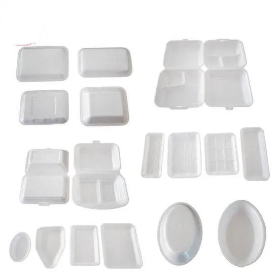 Full Automatic Styrofoam Container Disposable Ps Foam Takeaway Pizza Fast Food Box Vacuum Forming Making Machine