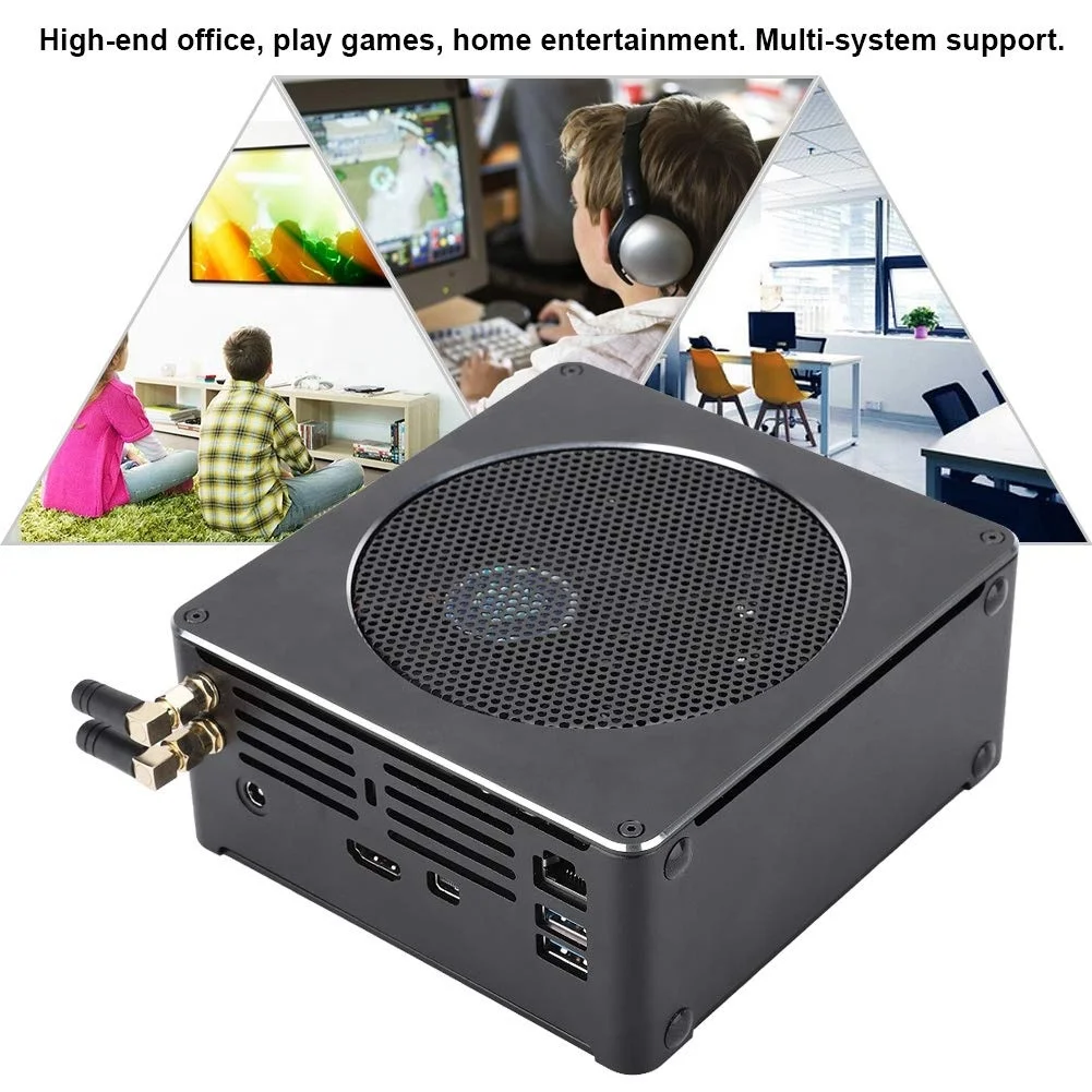 Factory Sale Stock 4.4Ghz Uhd Xeon E2176M 4K Gaming Barebone Mini Desktop Computer Pc