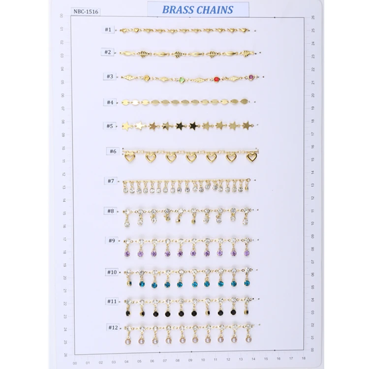 Trending Hot Products heart oval star shape Handmade Fashion Brass chain in Raw