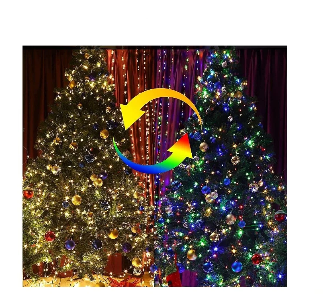 Гирлянда из ПВХ с дистанционным управлением для наружного украшения светодиодов два цвета