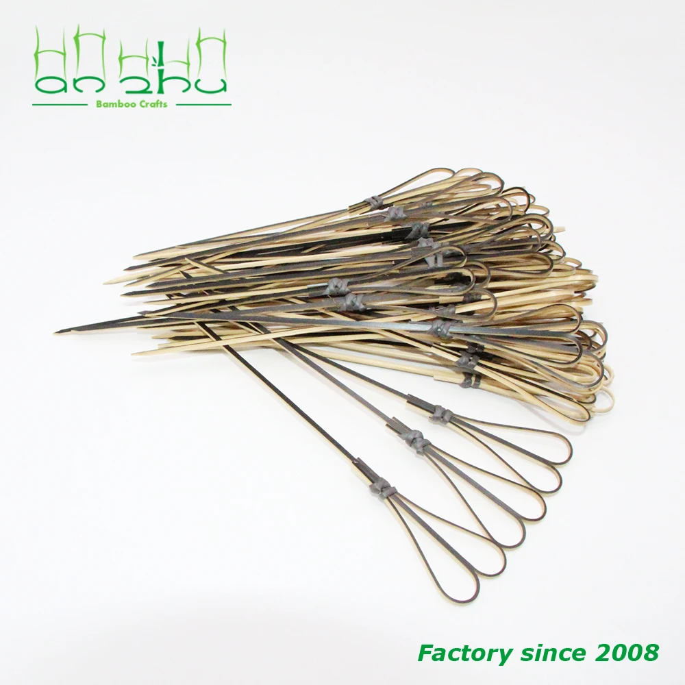 Коктейльные зубочистки 4 7 дюймов бамбуковые палочки в форме сердца Шпажки для колбасных принадлежностей