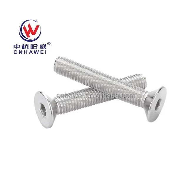 Inconel 625 ASTM F468 Ni625 Hex Socket Countersunk Head Screw Customizable Sizes ISO10642 Compliant Machine Screw