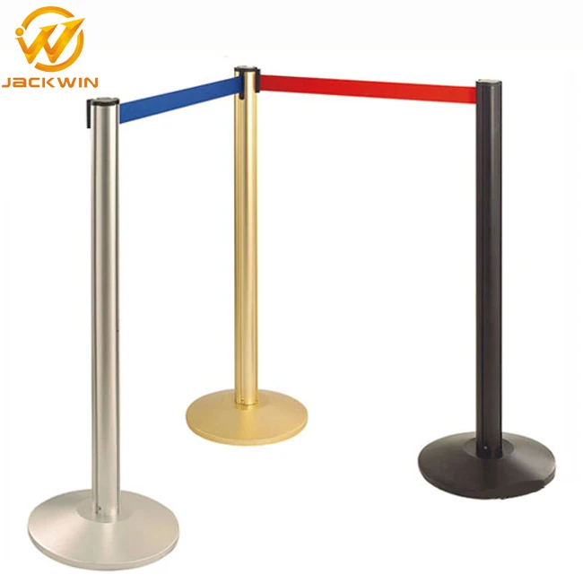 Wuhan Jackwin Retractable Belt Bank Queue Line Stanchion Post Crowd Control Barriers
