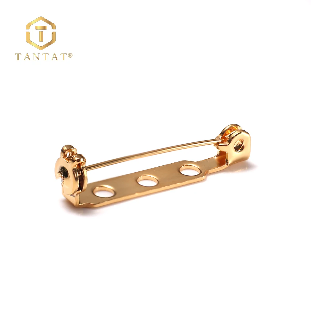Wholesale Cheap Safety Loop Brooch Pin Jewelry Brass Lock Safety Pin For Badge