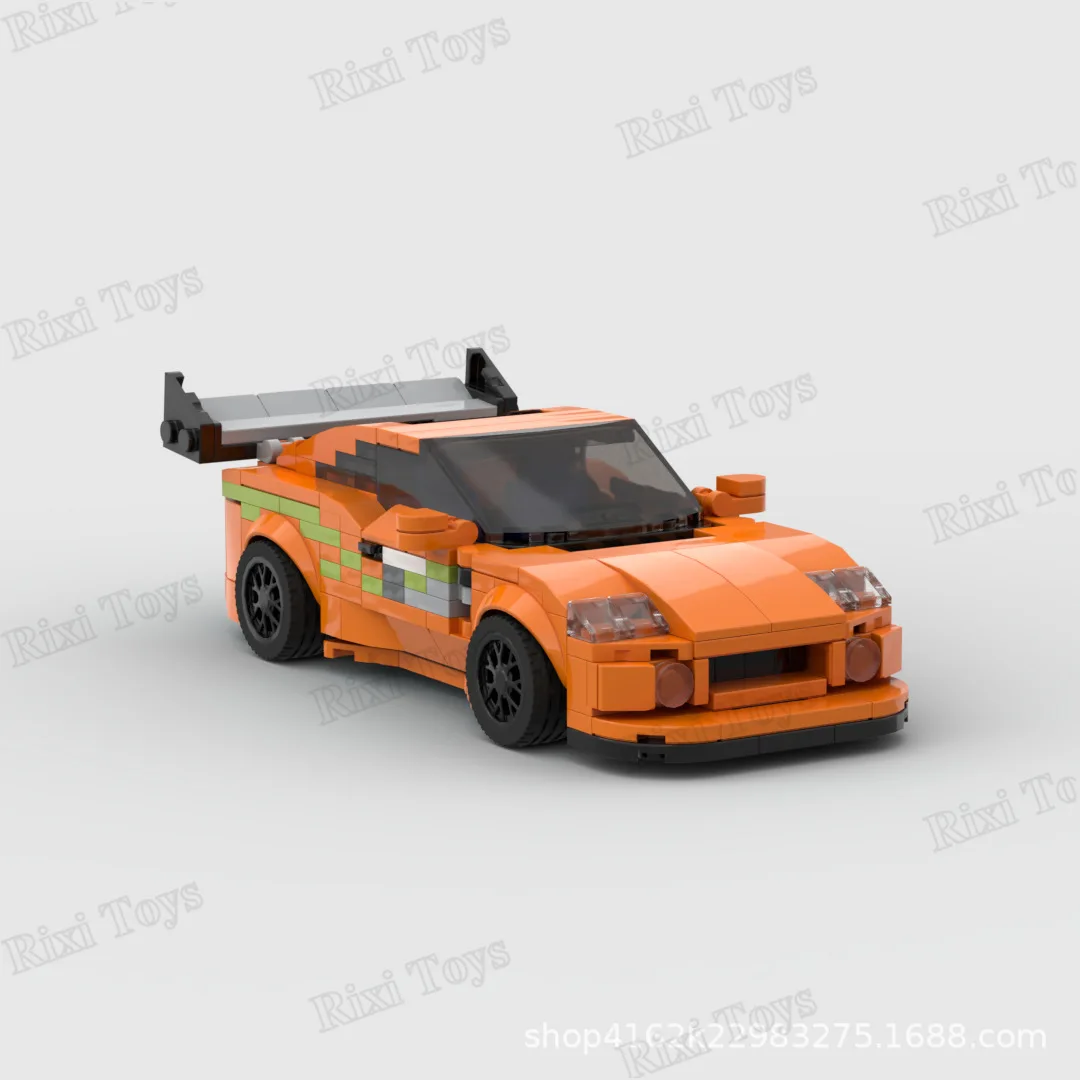 Techinic MOC оранжевый JDM supra гоночный автомобиль DIY Модель гранул пазл для детей игрушка подарок наборы строительных блоков