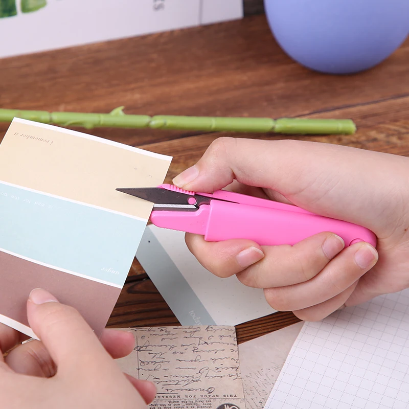 Лидер продаж ножницы для пластиковой пряжи швейные многоцелевой резак U-типа с защитным покрытием