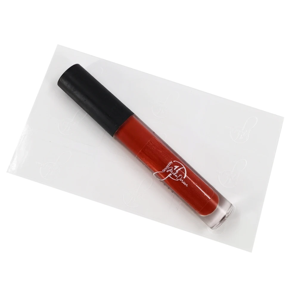 Manufactory Wholesale Self Adhesive Cosmetic Lip Gloss Vinyl Labels Custom Sticker Printing For Lip Gloss