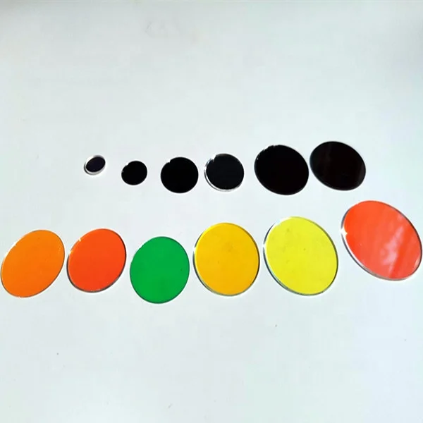 dichroic clips glass for colorful projection gobos