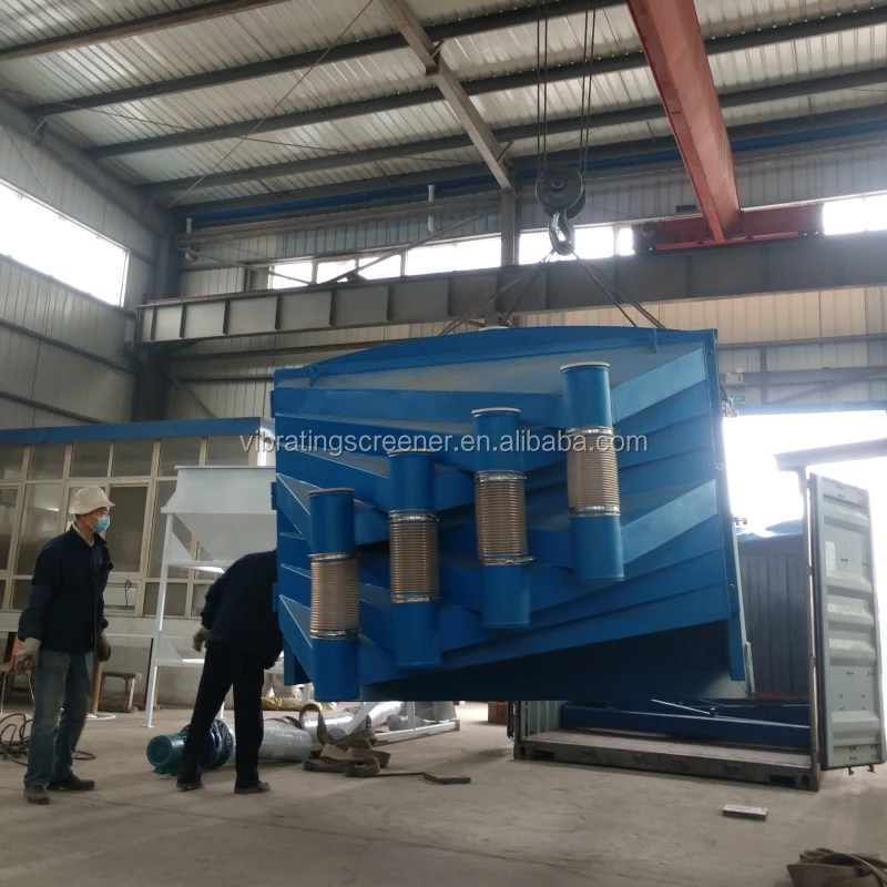 square gyratory vibration sieve for charcoal coke activated carbon crumb rubber Distillers Grains feed meal