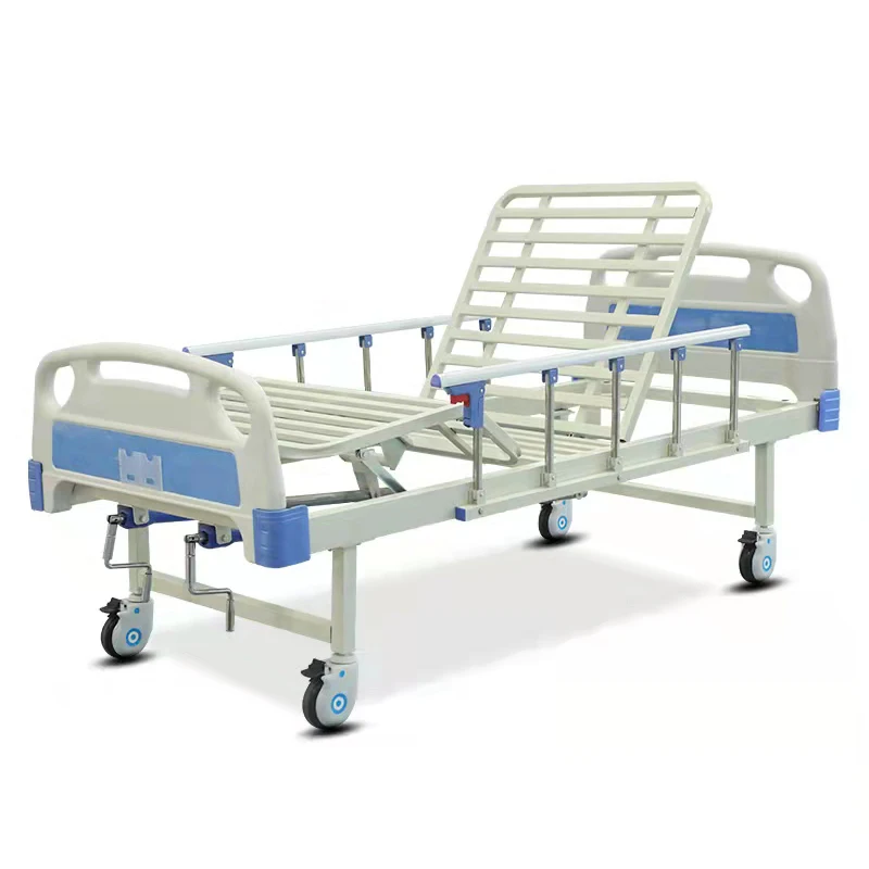 Factory price medical double crank adjustable medical manual 2 crank manual ICU beds