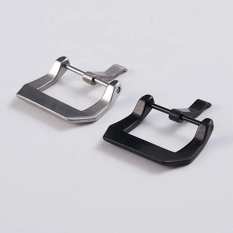 High Quality 20Mm 22Mm 24Mm  Watch 26Mm Polished Brushed Leather Band Watch Clasp 316L Stainless Steel Watch Buckle Parts