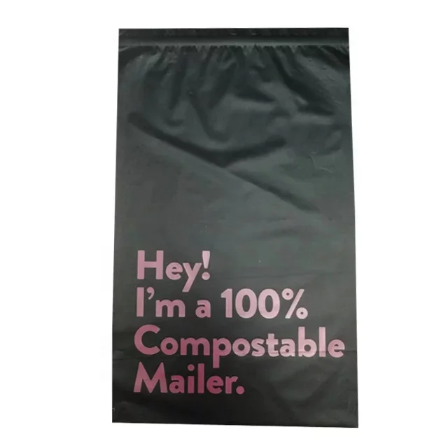 LOW MOQ Custom Logo Biodegradable Compostable Postage Satchels Plastic Envelopes Shipping Courier Poly Mailer Mailing Bags